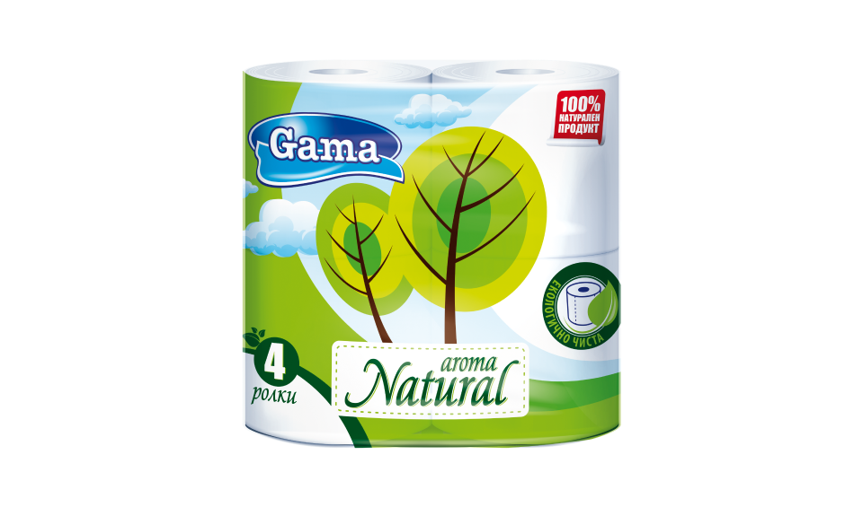 Gama Natural Toilet Paper 4 rolls